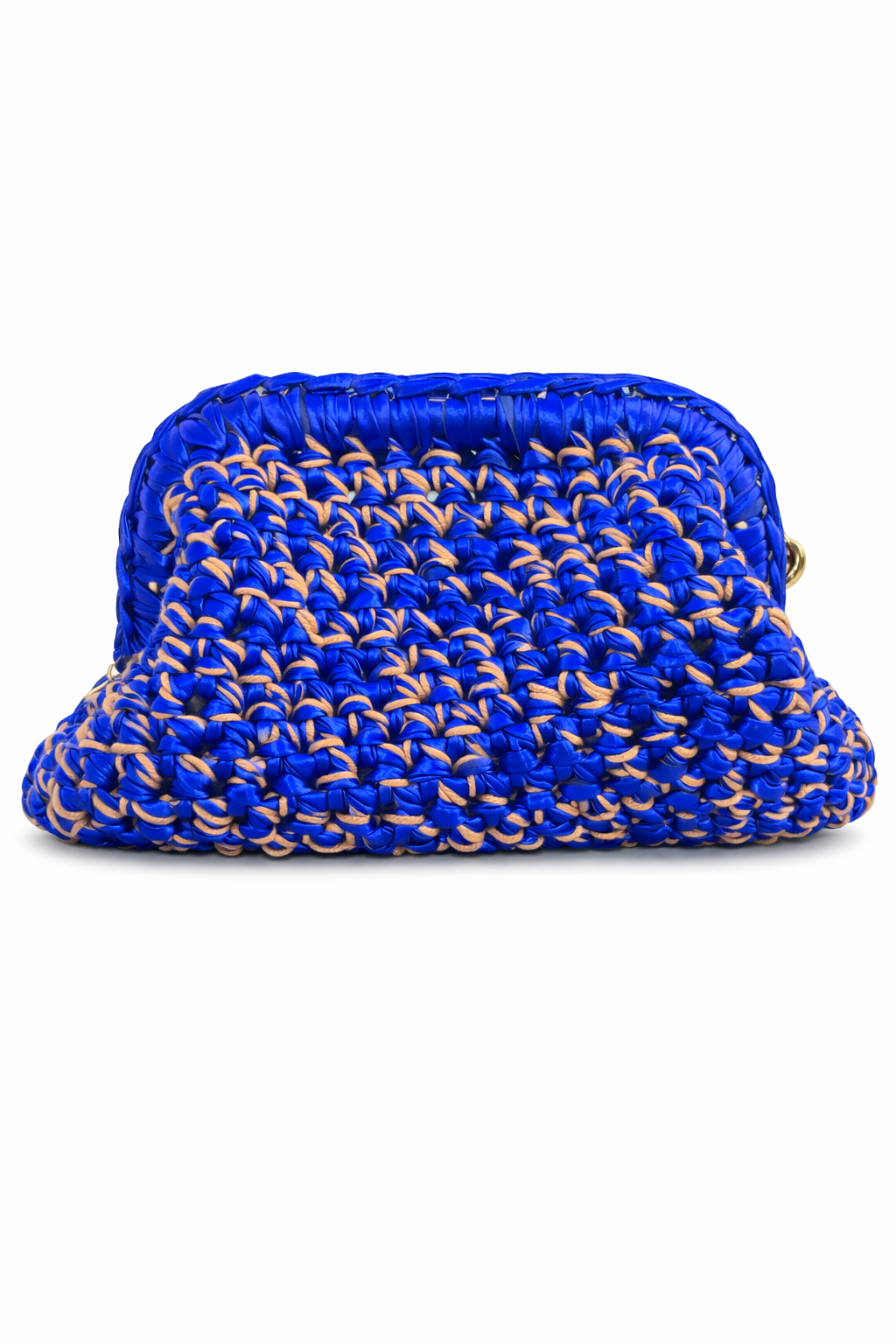 La pochette GEM bleu électrique et beige