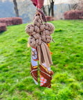 Le gri-gri fleur crochetée beige