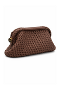 La pochette GEM imitation cuir brun